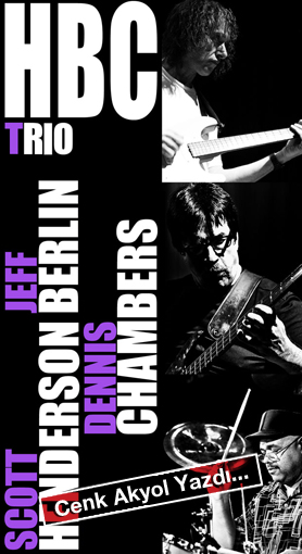 Caz rock ustalarından kurulu HBC Trio dinleyiciyi dört köşe eden kombinasyonlarıyla 2 Kasım Cumartesi gecesi CRR`de olacak.