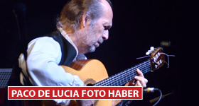 İş Sanat flamenko gitar efsanesi Paco De Lucia`yı ağırladı. Biletleri günler önce biten konser izleyenler açısından harika anlara sahne oldu.